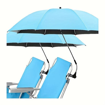 Clip On Outdoor Umbrella, Sun Umbrella for Camping Chair and Golf Cart – image 5