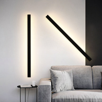 Modern Outdoor Wall Light with Linear LED Design, Exterior Light Fixture for Garden and Corridor – image 24