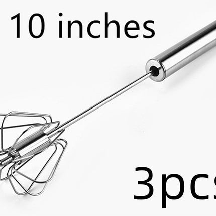 Stainless Steel Semi-Automatic Egg Beater with Lightweight Design | Effortless Mixing for Baking and Cooking