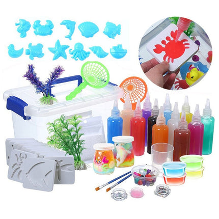 Magic Water Elf Kit, DIY Aqua Gel Sensory Toys for Kids, Water Creatures Sensory Play Set