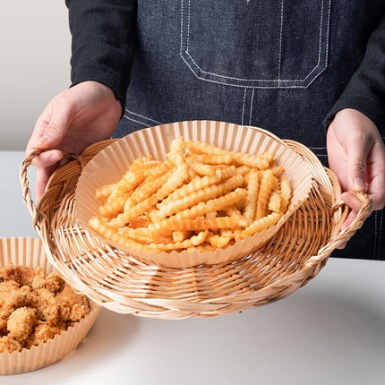 Non-Stick Air Fryer Paper Liners with 4.5cm Raised Edge | Keep Your Air Fryer Clean and Food Healthy