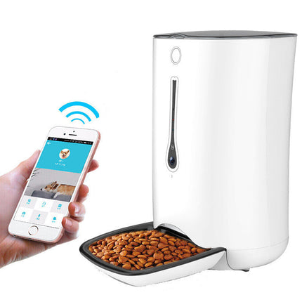 Intelligent Pet Feeder with 6L Capacity & App Control | Timed Meal Dispenser for Dogs and Cats