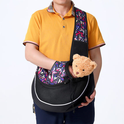 Portable Pet Carrier Crossbody Bag for Dogs and Cats | Durable, Breathable Design for Safe Travel