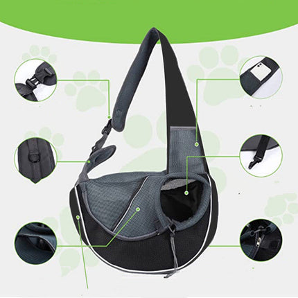 Portable Pet Carrier Crossbody Bag for Dogs and Cats | Durable, Breathable Design for Safe Travel