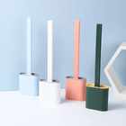 Silicone Toilet Brush with Holder, Toilet Bowl Brush for Rim Cleaning – image 7