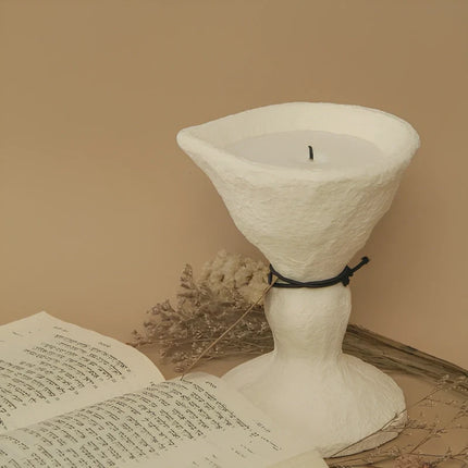 Cement Candle Holder with Nordic-Inspired Design | Versatile Home Decor for Elegant Ambiance