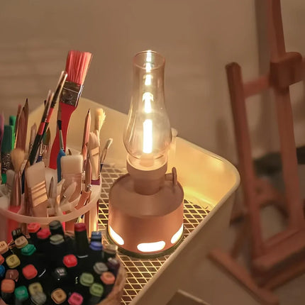 Battery Operated Lantern, Rechargeable Vintage Lamp – image 19