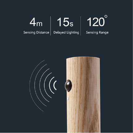 USB Magnetic Wood Night Light with Motion Sensor | Energy-Saving Design for Cozy Home Illumination