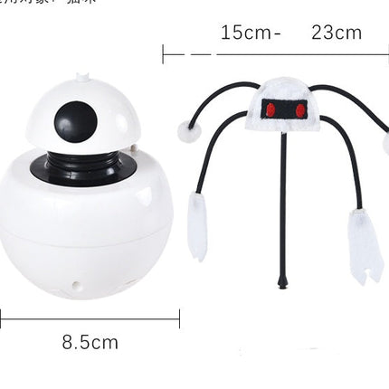 Three-in-One Robot Tumbler Cat Toy with Laser & Wobble Action | Engaging Play for Active Felines