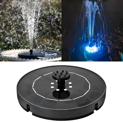 Solar Powered Fountain with 7 Water Spray Patterns & Dusk Sensor | Eco-Friendly Lighting for Gardens and Patios