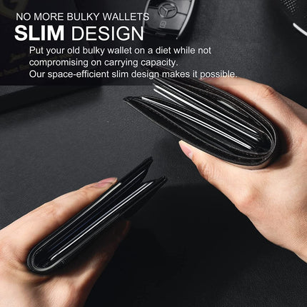 Mens Wallet, Card Holder Wallets for Men with Space for 7 Cards and Cash