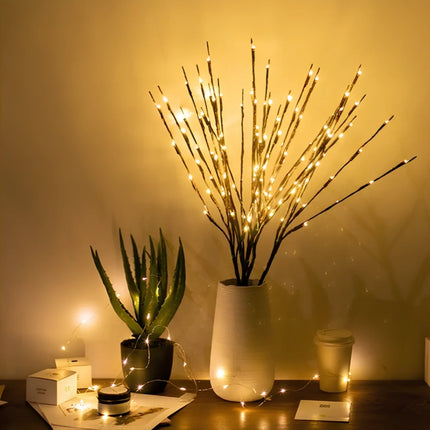 Lighted Branches with Adjustable LED Glow | Eco-Friendly Home Decor for Ambiance and Relaxation
