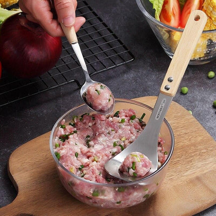 Stainless Steel Meatball Maker with Ergonomic Handle | Effortless Meatball Shaping Tool for Home Cooking