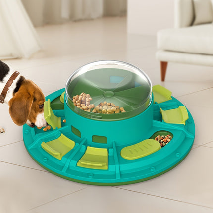 Interactive Pet Slow Feeding Puzzle Toy for IQ Improvement | Durable Plastic Feeding Solution for Healthy Eating Habits