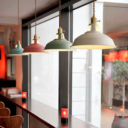 Kitchen Island Pendant Light, Industrial Barn Pendant Light with Metal Shade – image 10