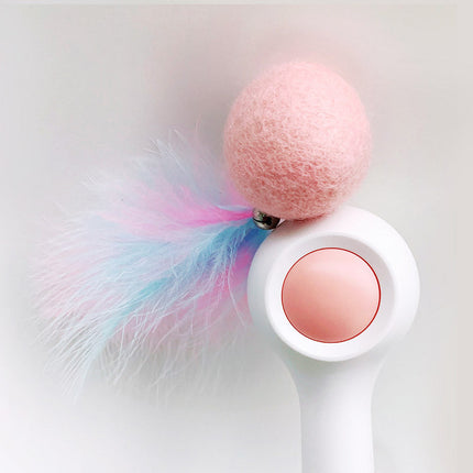 Gravity Cat Stick Toy with Interactive Hairball | Extendable Design for Endless Playtime Fun
