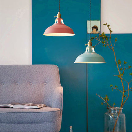 Kitchen Island Pendant Light, Industrial Barn Pendant Light with Metal Shade – image 8