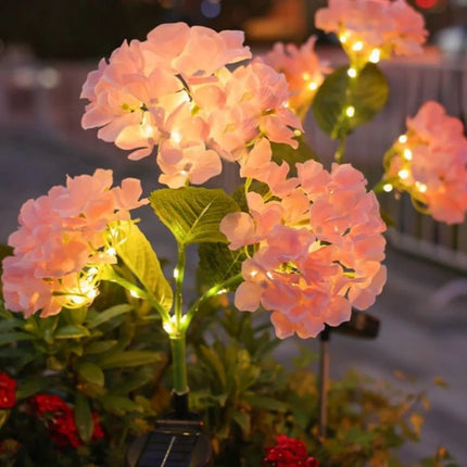 Solar Flower Lights for Garden with Timeless Floral Design | Durable Outdoor Décor for Enchanting Nighttime Glow