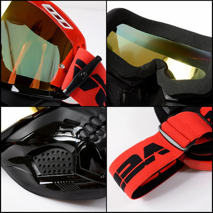 Motorcycle Gear, Skull Mask with Motorcycle Goggles – image 4