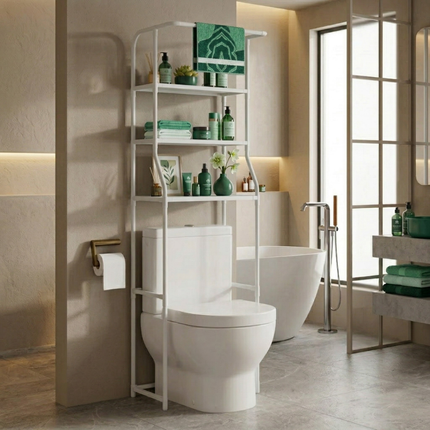 Over the Toilet Storage Shelf, Freestanding Bathroom Organizer