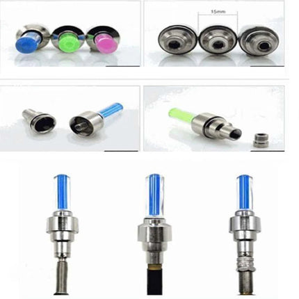 Tire Valve Caps with LED Light, Motion Activated Bike Wheel Lights – image 8