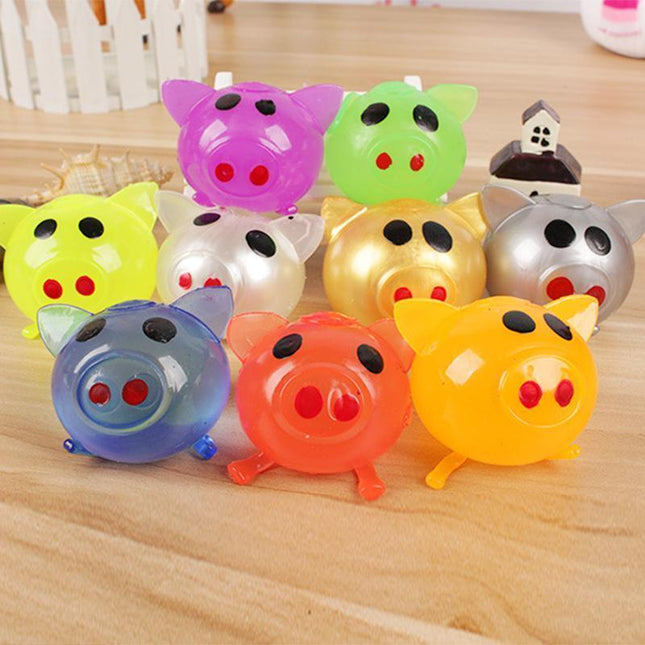 Pig Squishy Toys, Splat Stress Relief Toy, Sensory Toys, Fidget Toys for Adults and Kids