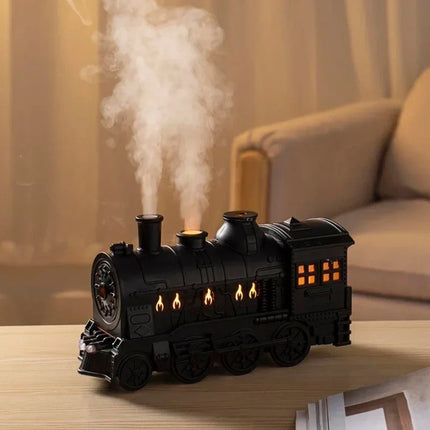 Steam Locomotive Humidifier with Nostalgic Design | Enhances Air Quality and Comfort with Essential Oils