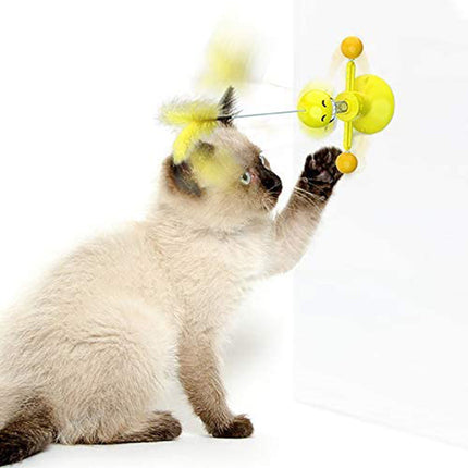 Interactive Cat Toys, Spring Cat Toy with Suction Cup and Rotating Balls – image 8
