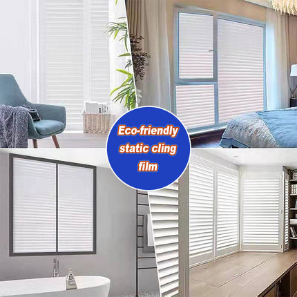 One Way Privacy Window Film, Decorative Window Film with Blinds Pattern – image 8