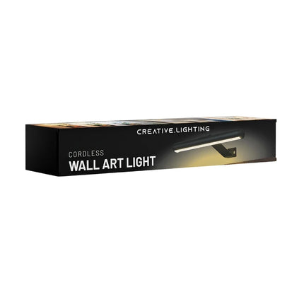 Cordless Wall Art Light with Adjustable Brightness & Remote Control | Rechargeable LED Fixture for Gallery-Quality Illumination