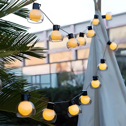 Solar String Lights with Remote Control & 8 Lighting Modes | Waterproof Outdoor Decor for Enchanting Atmospheres