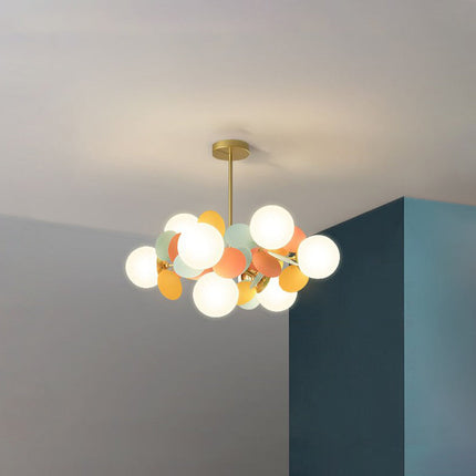 LED Ceiling Light Fixture, Acrylic Glass Hanging Light for Bedroom and Entryway – image 15