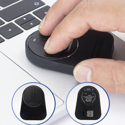 Wireless Mouse, Mini Bluetooth Mouse with Silent Clicks, Portable Computer Mouse with Aluminum Alloy Body and 3 Modes