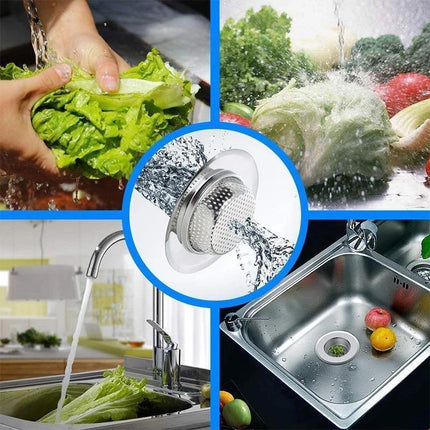 Kitchen Sink Strainers, Stainless Steel Sink Filter for Drain