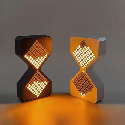 Hourglass Light with Customizable Time Flow | Cordless & Rechargeable Ambient Decor for Relaxation and Creativity