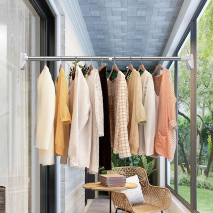 Adjustable Closet Rod No Drill, Tension Rod for Closet