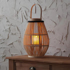Bamboo Lantern with Handwoven Design for Soft Ambient Lighting | Portable and Cordless Home Decor Accent