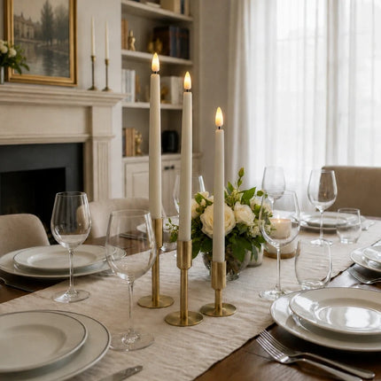 Flameless Taper Candles with Remote, LED Candlesticks for Chandelier