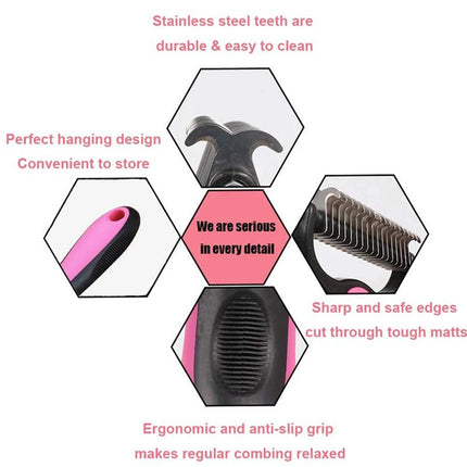 Dog Grooming Tool, Cat Brush for Shedding and Detangling – image 7