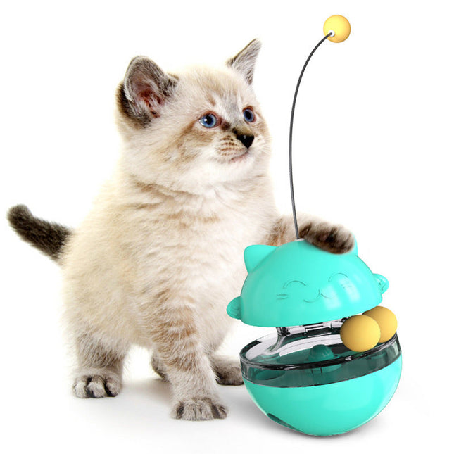 Interactive Cat Toys for Indoor Cats, Cat Puzzle Feeder Treat Dispenser