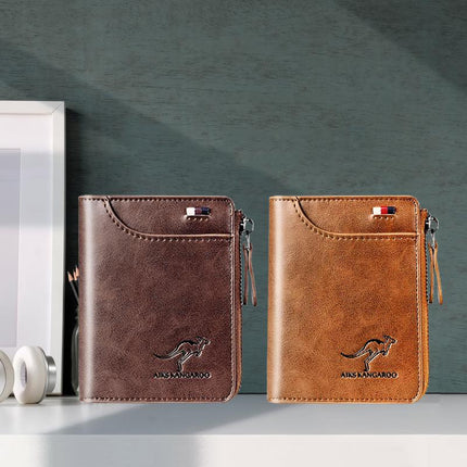 RFID Blocking Wallet for Men, Mens Wallet with Zipper and 14 Card Slots – image 8