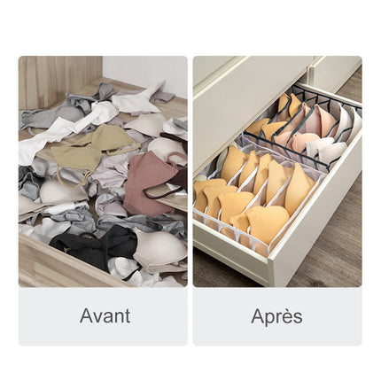Closet Organizer for Underwear and Socks, Closet Storage Box for Bras – image 7
