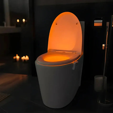 Toilet Night Light with Automatic Sensor & 8 Color Options | Motion-Activated Glow for Convenient Nighttime Use