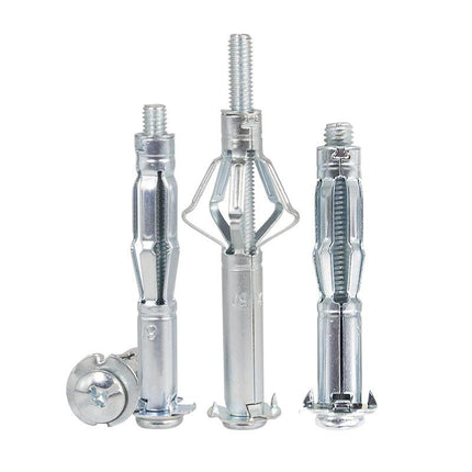 Drywall Anchors with Screws, Galvanized Steel Molly Bolts
