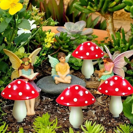 Solar Garden Lights with Whimsical Mushroom Design | 8 Lighting Modes for Enchanting Outdoor Ambiance
