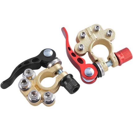 Car Battery Terminals, Brass Battery Post Connector with Quick Release Handle – image 7