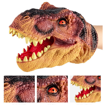 Dinosaur Hand Puppets for Kids, Soft Vinyl Dino Puppet – image 10