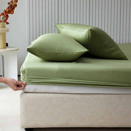 Silky Pillowcase for Hair and Skin, Breathable Tencel Pillowcase with Silk Thread
