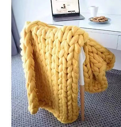 Chunky Knit Throw Blanket, Hypoallergenic Sofa Throw – image 13