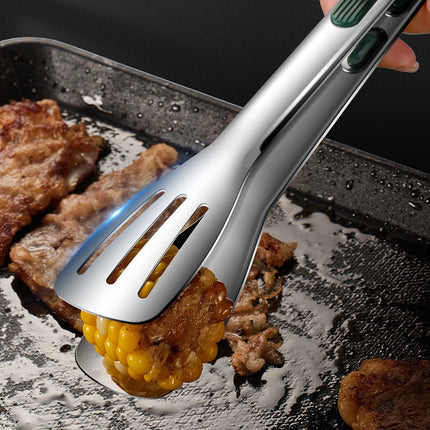 304 Stainless Steel Kitchen Tongs with Ergonomic Design | Durable and Versatile Grilling Tool for Cooking and Serving
